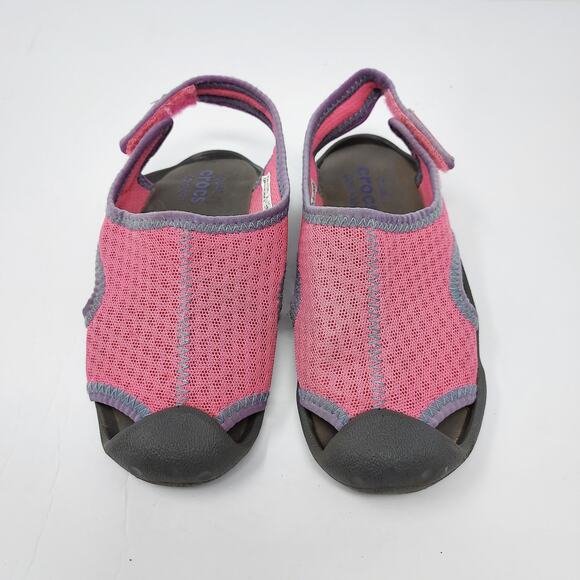 🔴3/$20 Crocs Pink Water Shoes size 11 - Picture 2 of 8